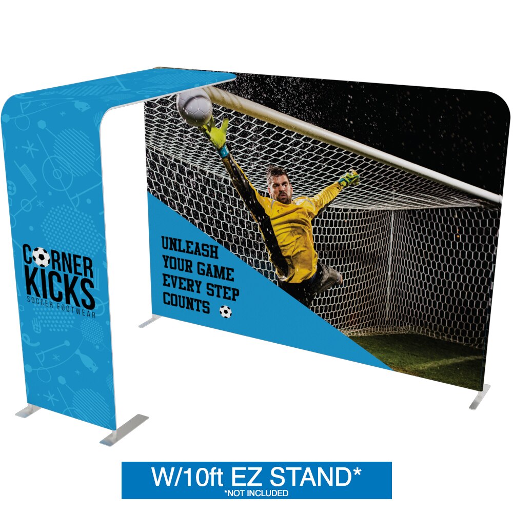 EZ Stand Bridge — Single Sided Graphic Package with Black Back Fabric / No mount